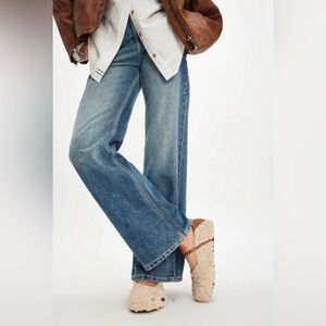 Free People Metro Faux Fur Ballet Flats